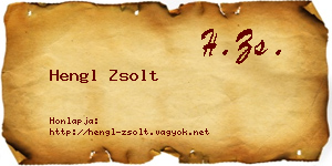 Hengl Zsolt névjegykártya