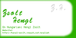 zsolt hengl business card